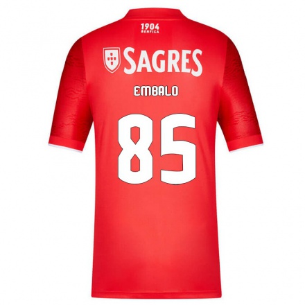 Homme Football Maillot Umaro Embalo #85 Rouge Tenues Domicile 2021/22 T-Shirt