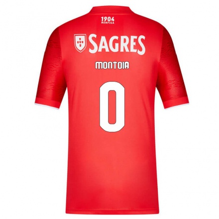 Homme Football Maillot Guilherme Montoia #0 Rouge Tenues Domicile 2021/22 T-shirt