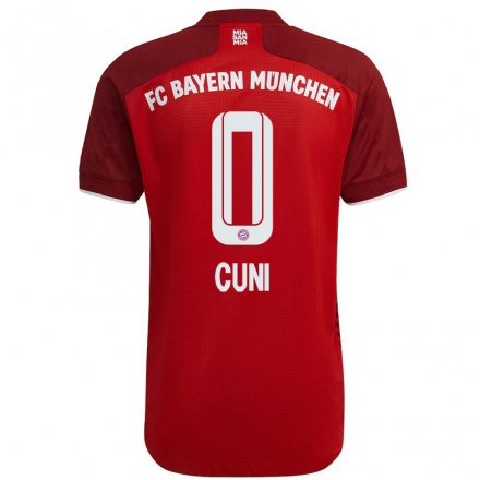 Homme Football Maillot Marvin Cuni #0 Rouge Foncé Tenues Domicile 2021/22 T-shirt