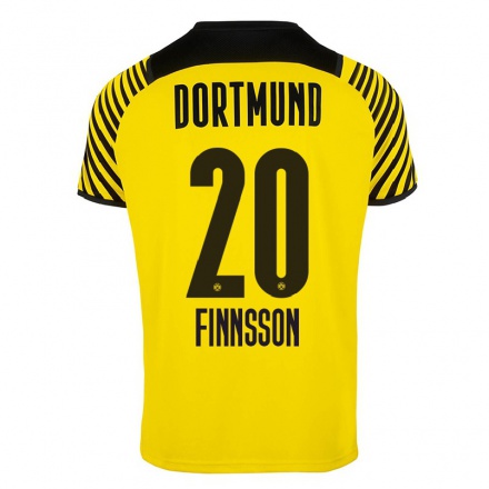 Homme Football Maillot Kolbeinn Birgir Finnsson #20 Jaune Tenues Domicile 2021/22 T-shirt
