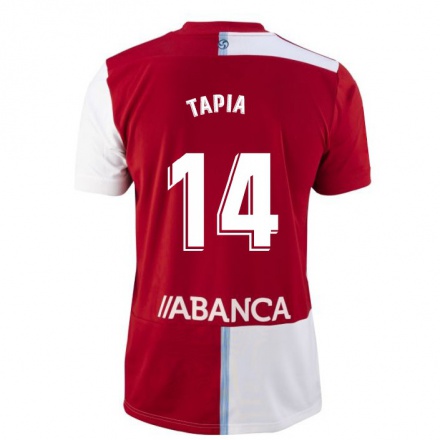 Homme Football Maillot Renato Tapia #14 Rouge Blanc Tenues Extérieur 2021/22 T-Shirt