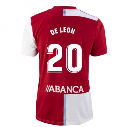 Homme Football Maillot Lautaro de Leon #20 Rouge Blanc Tenues Extérieur 2021/22 T-Shirt