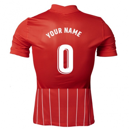 Homme Football Maillot Votre Nom #0 Rouge Foncé Tenues Extérieur 2021/22 T-Shirt