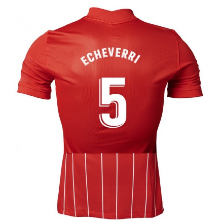 Homme Football Maillot Isabella Echeverri #5 Rouge Foncé Tenues Extérieur 2021/22 T-Shirt