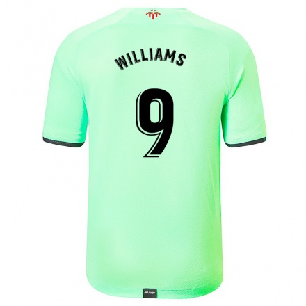 Homme Football Maillot Inaki Williams #9 Vert Clair Tenues Extérieur 2021/22 T-Shirt
