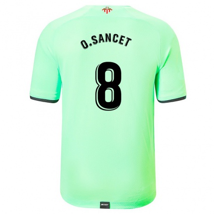 Homme Football Maillot Oihan Sancet #8 Vert Clair Tenues Extérieur 2021/22 T-Shirt