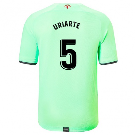 Homme Football Maillot Naroa Uriarte #5 Vert Clair Tenues Extérieur 2021/22 T-Shirt