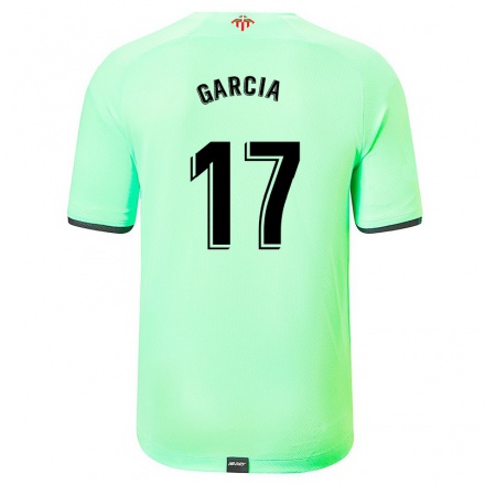 Homme Football Maillot Lucia Garcia #17 Vert Clair Tenues Extérieur 2021/22 T-Shirt