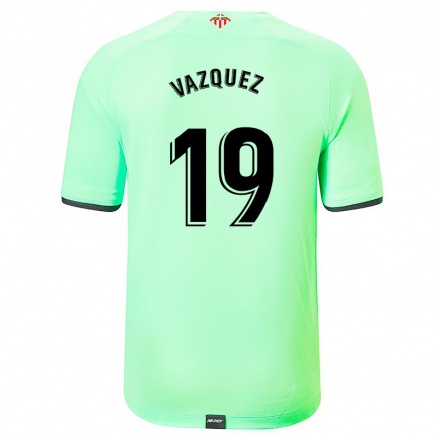 Homme Football Maillot Erika Vazquez #19 Vert Clair Tenues Extérieur 2021/22 T-Shirt