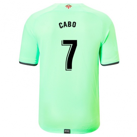 Homme Football Maillot Jon Cabo #7 Vert Clair Tenues Extérieur 2021/22 T-Shirt