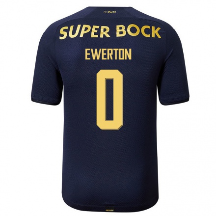Homme Football Maillot Ewerton #0 Bleu Marin Tenues Extérieur 2021/22 T-Shirt
