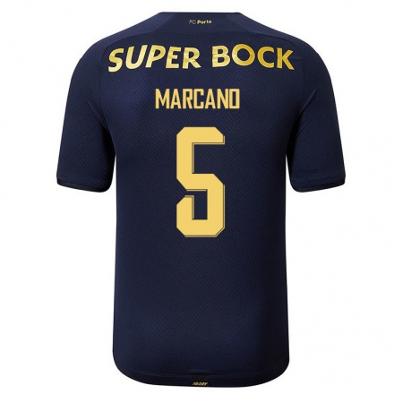 Homme Football Maillot Ivan Marcano #5 Bleu Marin Tenues Extérieur 2021/22 T-Shirt