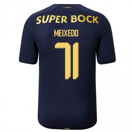 Homme Football Maillot Francisco Meixedo #71 Bleu Marin Tenues Extérieur 2021/22 T-Shirt
