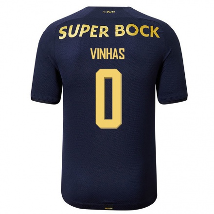 Homme Football Maillot David Vinhas #0 Bleu Marin Tenues Extérieur 2021/22 T-Shirt