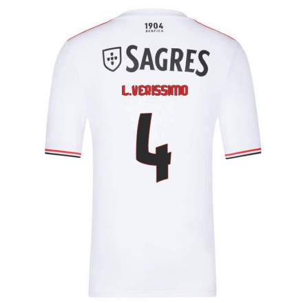 Homme Football Maillot Lucas Verissimo #4 Blanche Tenues Extérieur 2021/22 T-Shirt