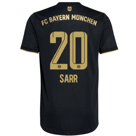 Homme Football Maillot Bouna Sarr #20 Le Noir Tenues Extérieur 2021/22 T-Shirt