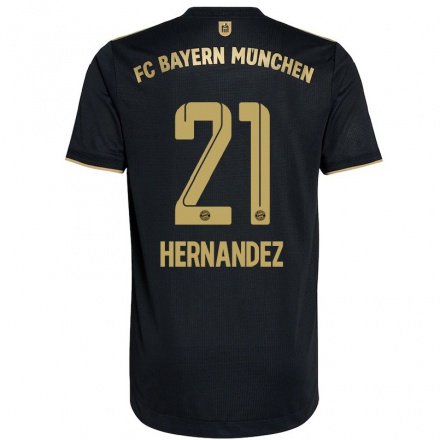 Homme Football Maillot Lucas Hernandez #21 Le Noir Tenues Extérieur 2021/22 T-Shirt