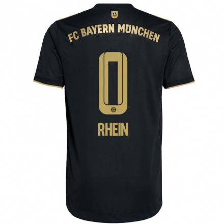Homme Football Maillot Torben Rhein #0 Le Noir Tenues Extérieur 2021/22 T-Shirt