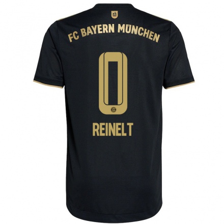 Homme Football Maillot Roman Reinelt #0 Le Noir Tenues Extérieur 2021/22 T-shirt