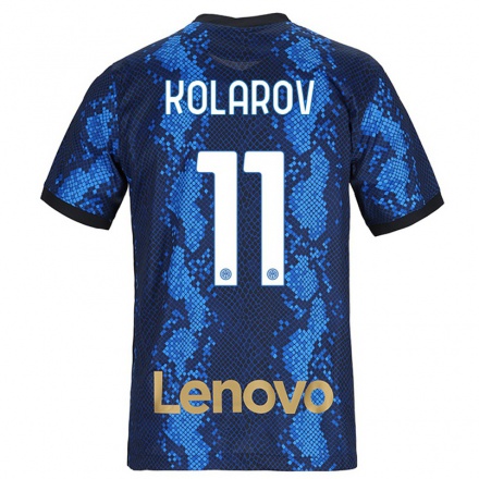 Homme Football Maillot Aleksandar Kolarov #11 Bleu Foncé Tenues Domicile 2021/22 T-shirt