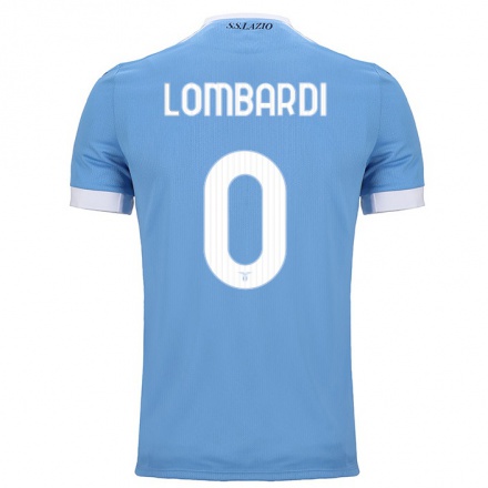 Homme Football Maillot Cristiano Lombardi #0 Bleu Tenues Domicile 2021/22 T-Shirt