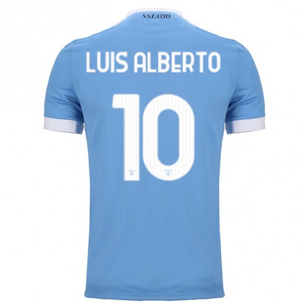Homme Football Maillot Luis Alberto #10 Bleu Tenues Domicile 2021/22 T-Shirt
