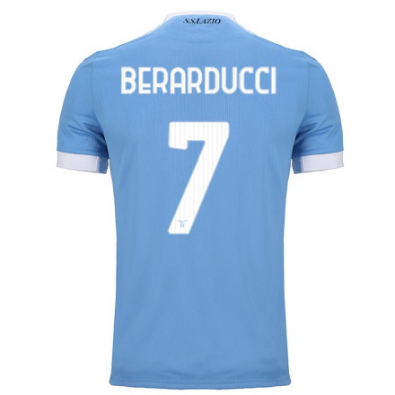 Homme Football Maillot Sara Berarducci #7 Bleu Tenues Domicile 2021/22 T-Shirt