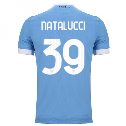 Homme Football Maillot Serena Natalucci #39 Bleu Tenues Domicile 2021/22 T-Shirt