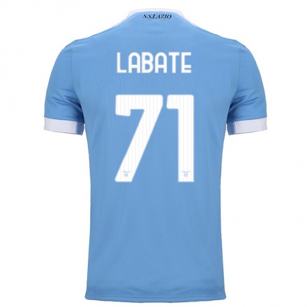 Homme Football Maillot Camilla Labate #71 Bleu Tenues Domicile 2021/22 T-Shirt
