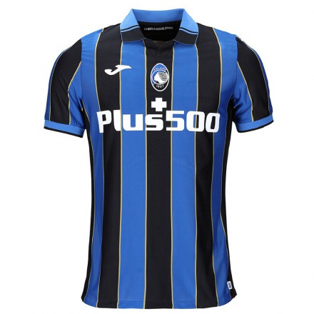 Homme Football Maillot Votre Nom #0 Noir Bleu Tenues Domicile 2021/22 T-shirt