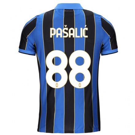 Homme Football Maillot Mario Pasalic #88 Noir Bleu Tenues Domicile 2021/22 T-Shirt
