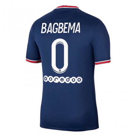 Homme Football Maillot Zoumana Bagbema #0 Bleu Foncé Tenues Domicile 2021/22 T-Shirt