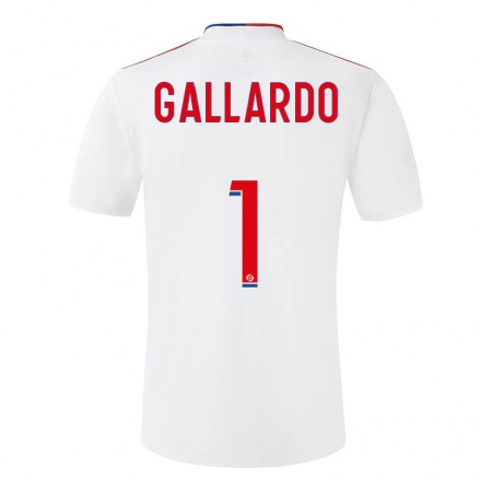 Homme Football Maillot Lola Gallardo #1 Blanche Tenues Domicile 2021/22 T-Shirt