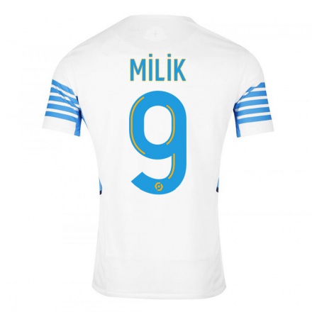Homme Football Maillot Arkadiusz Milik #9 Blanche Tenues Domicile 2021/22 T-Shirt