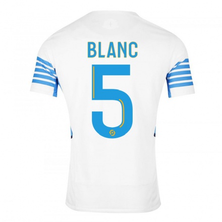 Homme Football Maillot Amandine Blanc #5 Blanche Tenues Domicile 2021/22 T-Shirt