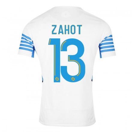 Homme Football Maillot Sarah Zahot #13 Blanche Tenues Domicile 2021/22 T-Shirt