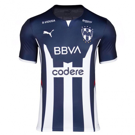 Homme Football Maillot Cesar Montes #3 Bleu Marin Tenues Domicile 2021/22 T-shirt