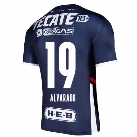 Homme Football Maillot Jose Alvarado #19 Bleu Marin Tenues Domicile 2021/22 T-Shirt