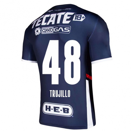 Homme Football Maillot Roman Trujillo #48 Bleu Marin Tenues Domicile 2021/22 T-Shirt
