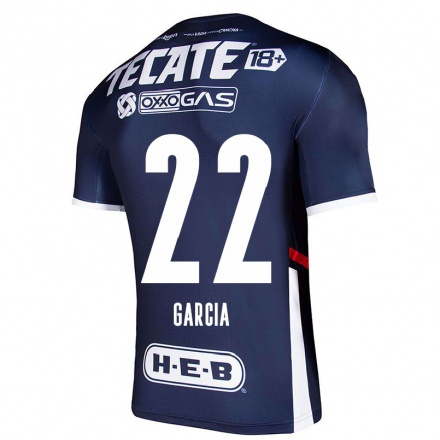 Homme Football Maillot Diana Garcia #22 Bleu Marin Tenues Domicile 2021/22 T-Shirt