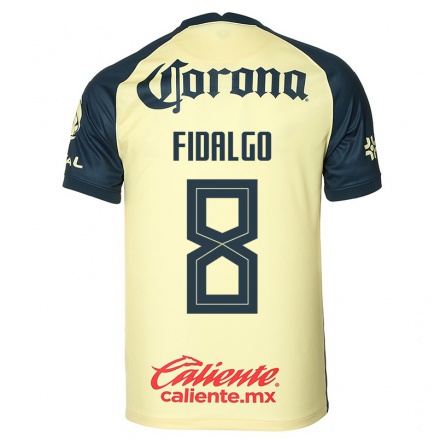 Homme Football Maillot Alvaro Fidalgo #8 Jaune Tenues Domicile 2021/22 T-shirt