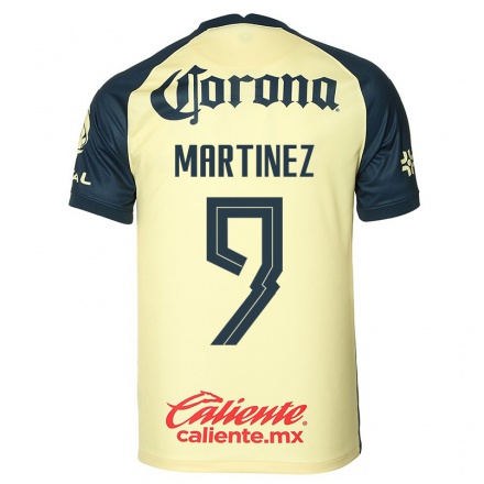 Homme Football Maillot Roger Martinez #9 Jaune Tenues Domicile 2021/22 T-shirt