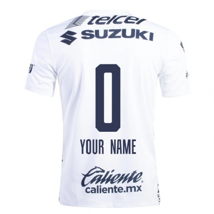 Homme Football Maillot Votre Nom #0 Blanche Tenues Domicile 2021/22 T-Shirt