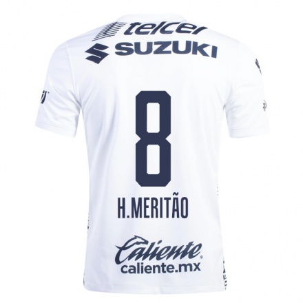 Homme Football Maillot Higor Meritao #8 Blanche Tenues Domicile 2021/22 T-shirt