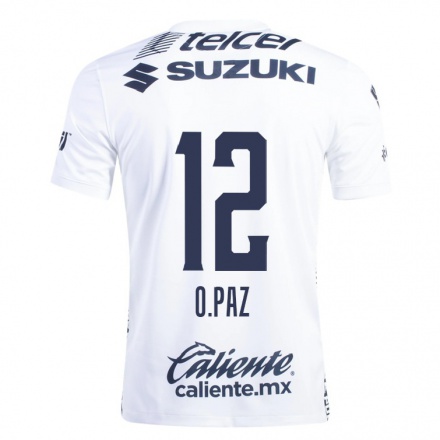 Homme Football Maillot Octavio Paz #12 Blanche Tenues Domicile 2021/22 T-shirt