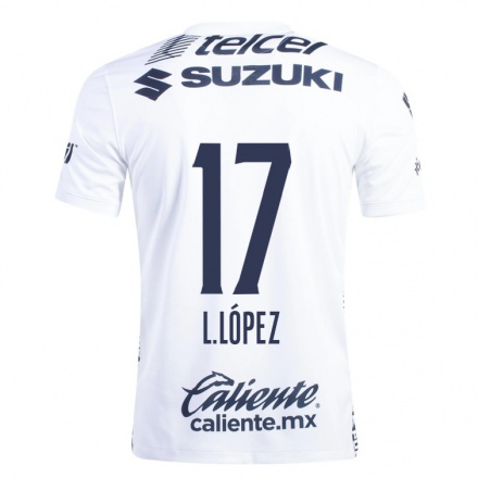 Homme Football Maillot Leonel Lopez #17 Blanche Tenues Domicile 2021/22 T-Shirt
