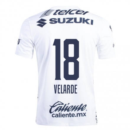 Homme Football Maillot Efrain Velarde #18 Blanche Tenues Domicile 2021/22 T-shirt