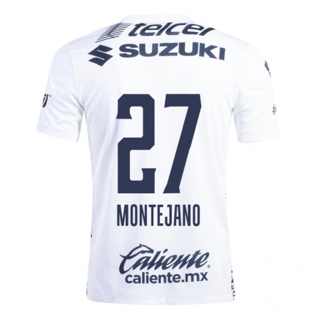 Homme Football Maillot Emanuel Montejano #27 Blanche Tenues Domicile 2021/22 T-Shirt