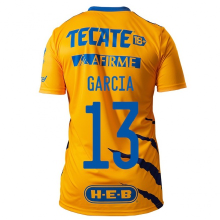 Homme Football Maillot Miriam Garcia #13 Jaune Tenues Domicile 2021/22 T-Shirt