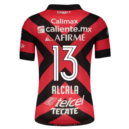 Homme Football Maillot Gil Alcala #13 Rouge Noir Tenues Domicile 2021/22 T-shirt